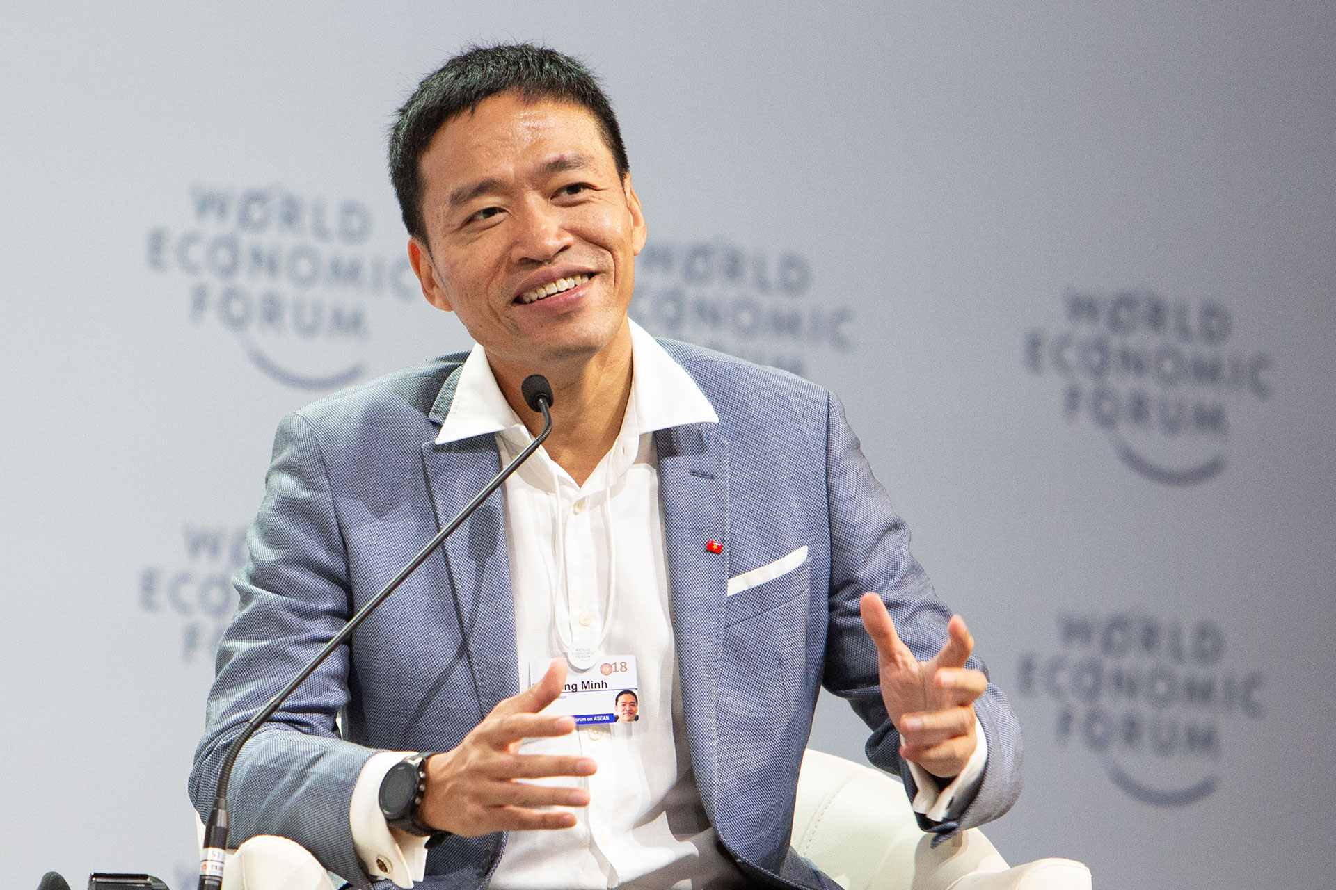 CEO VNG - Lê Hồng Minh trong buổi trao đổi tọa đàm